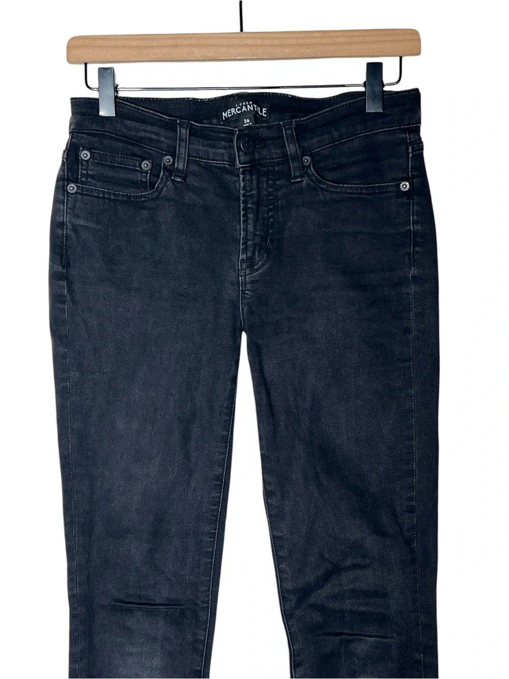 J. Crew black skinny leg jeans size 26 B102